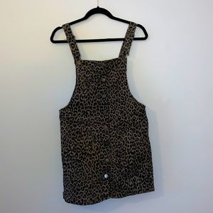 Leopard overalls dress